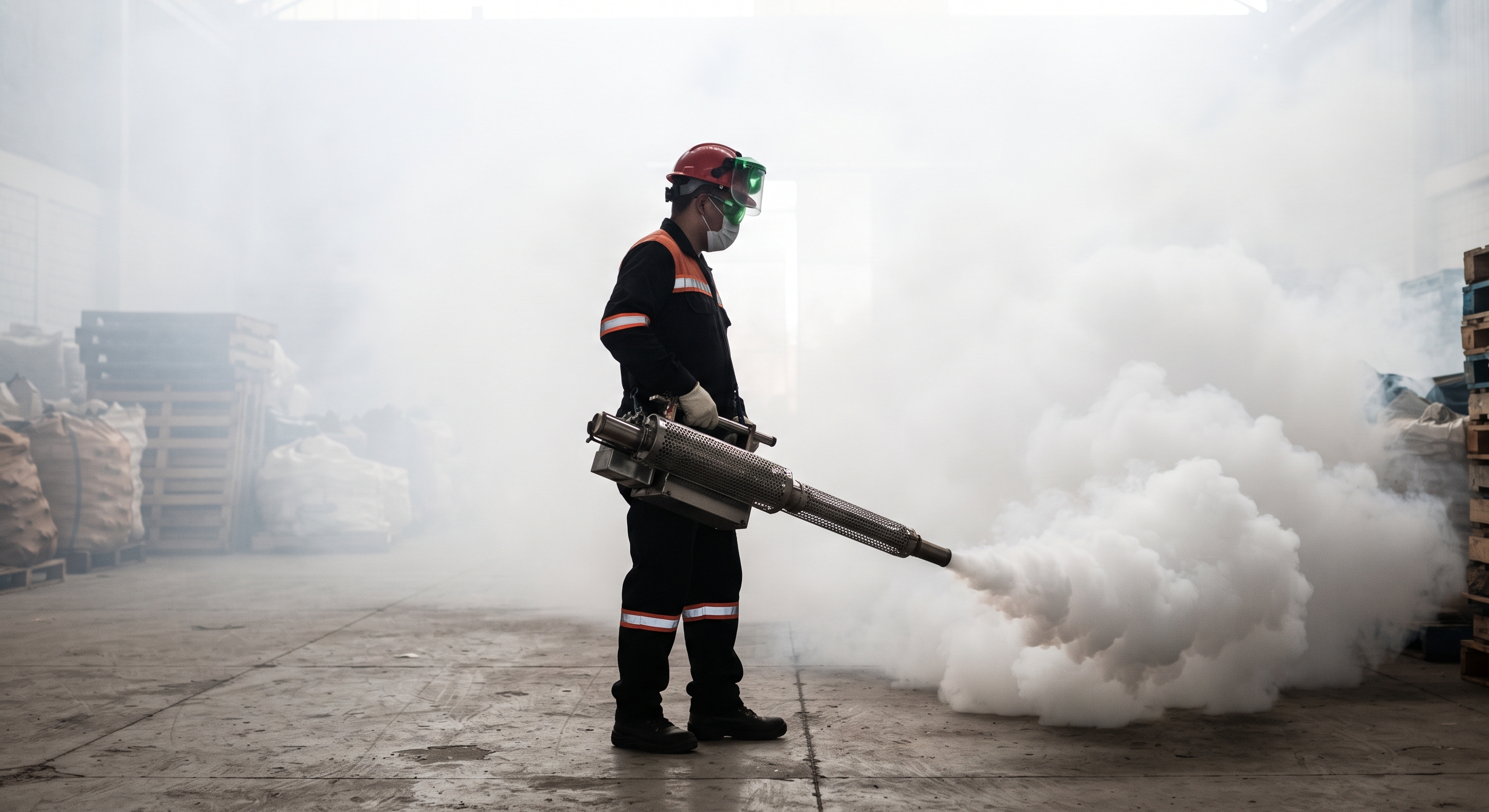 Especialista técnico de CONESPLAG en terreno realizando control de plagas y desratización técnica en Quito con certificación ARCSA