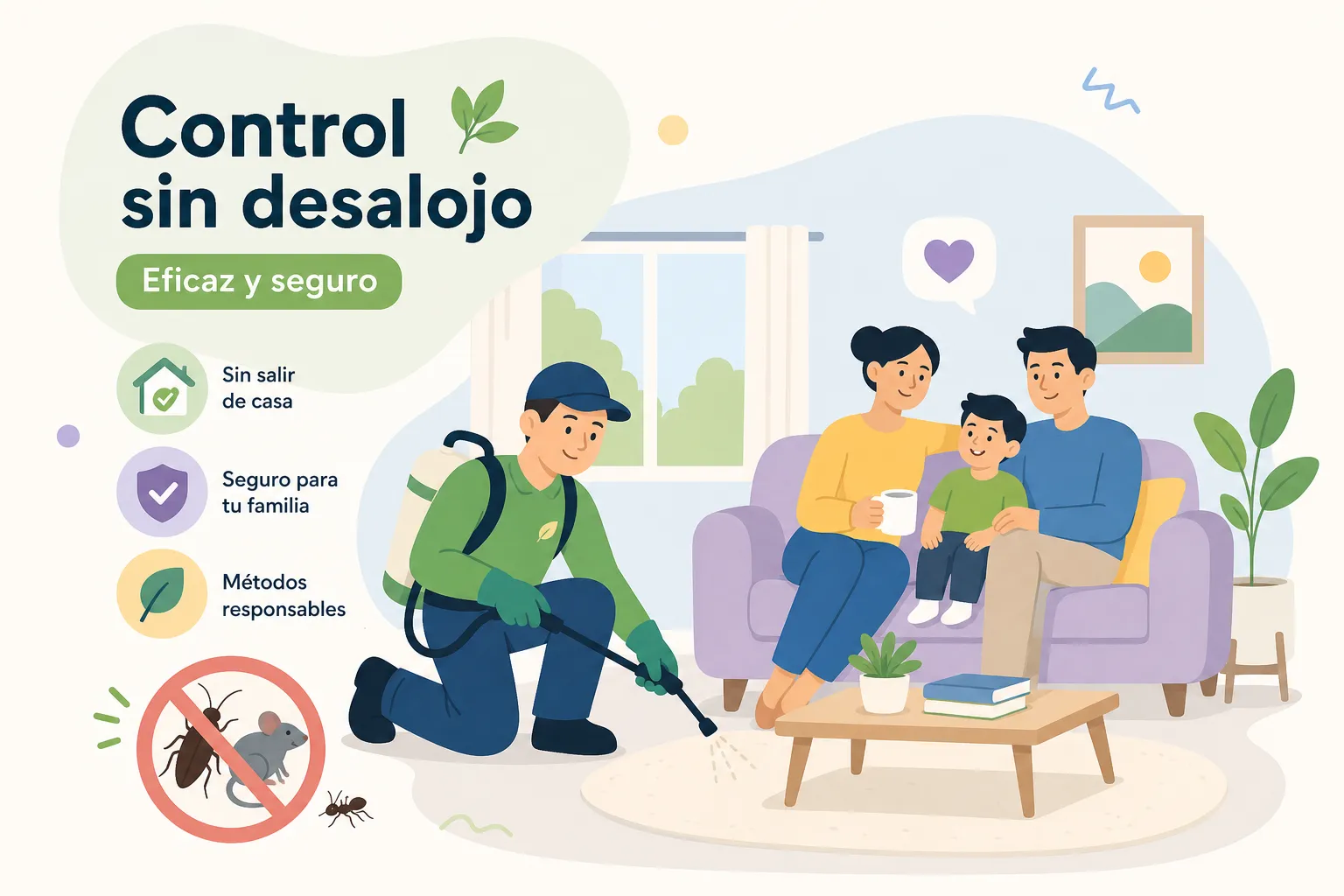Control de plagas sin desalojo: cómo funciona y es posible