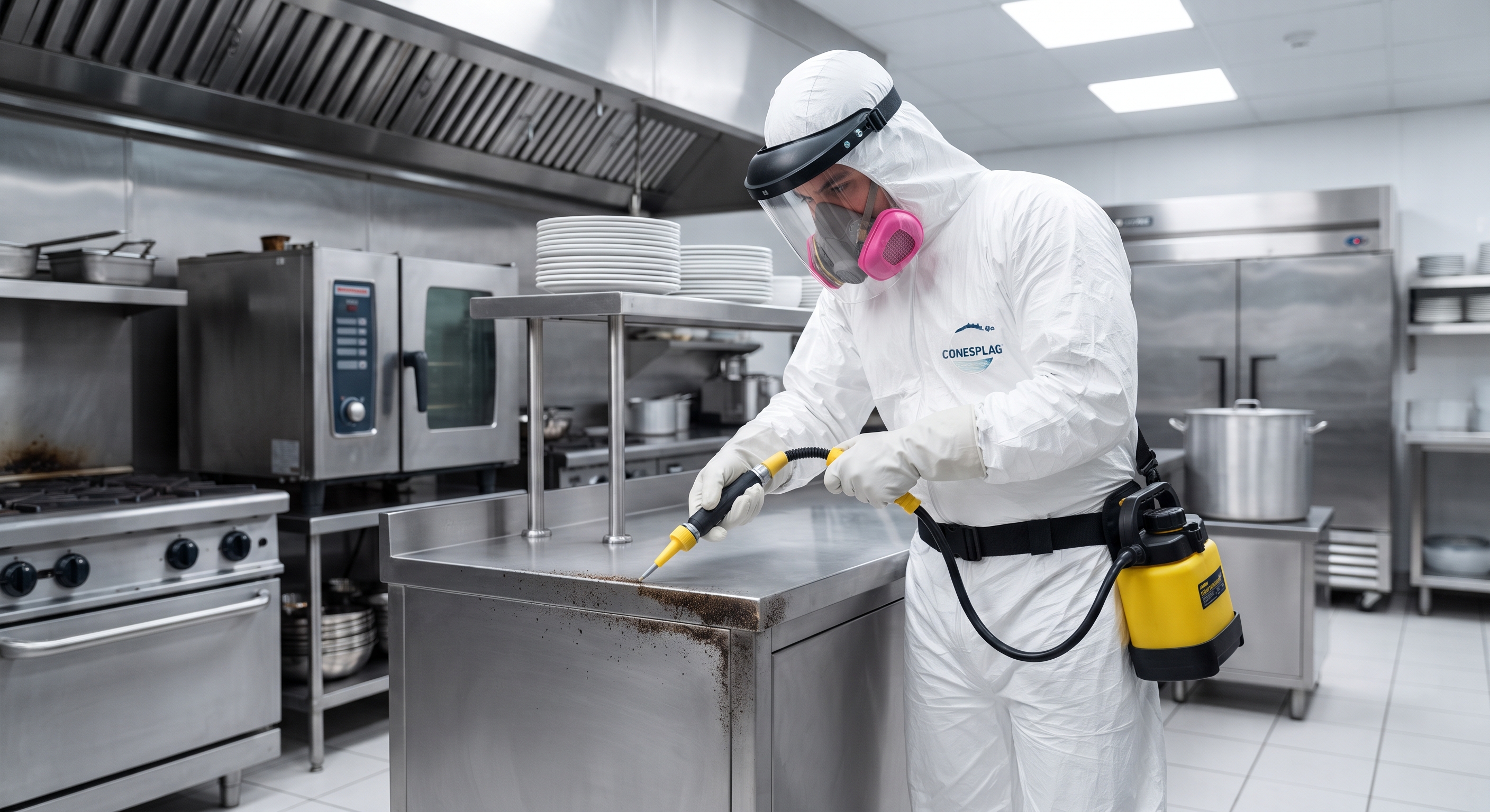 Control de plagas profesional y fumigación en restaurantes con certificación ARCSA en Quito