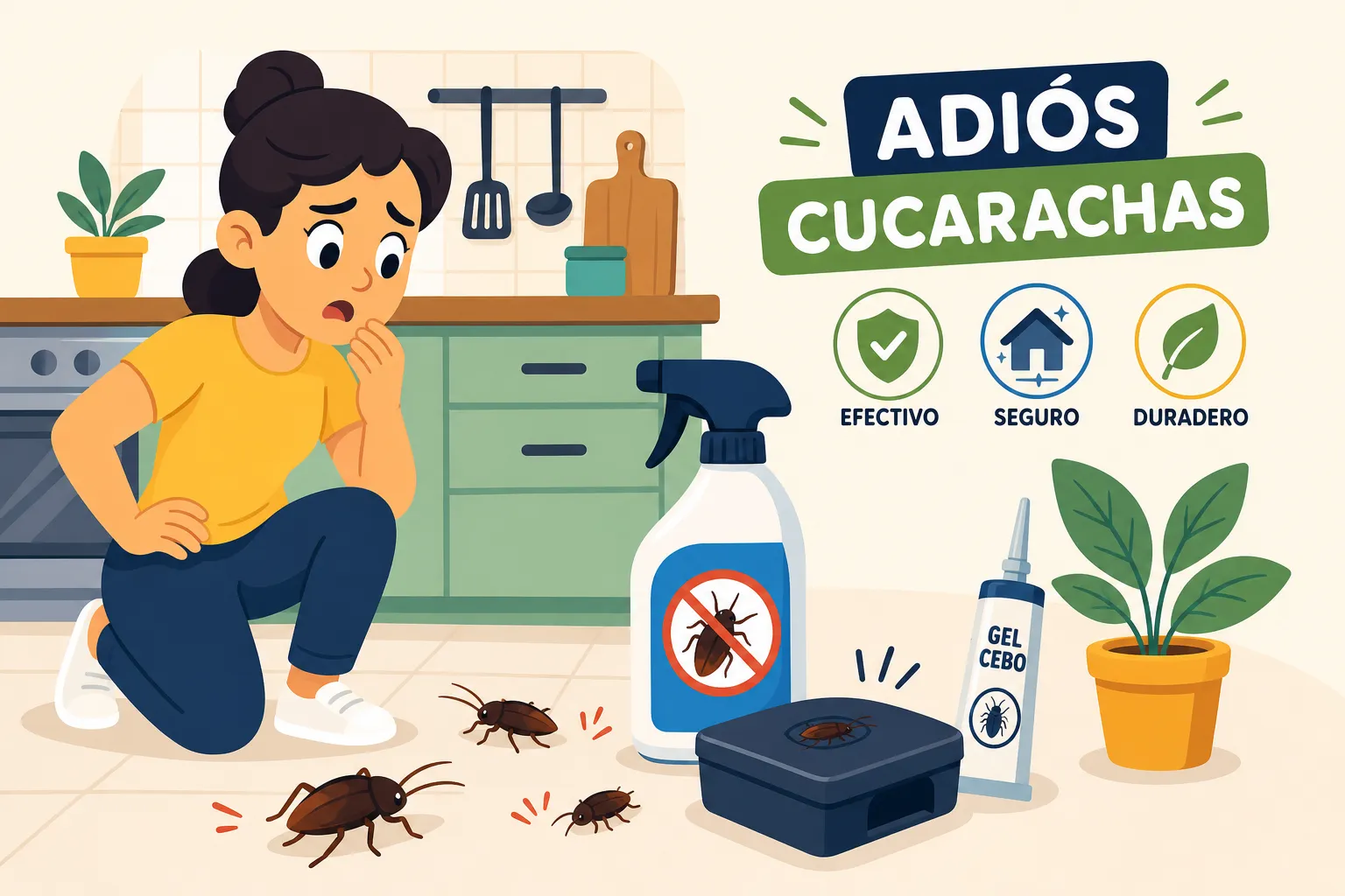 Tratamiento para cucarachas en la cocina: guía completa
